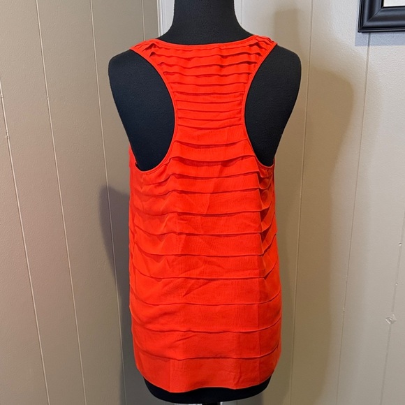 Z Central Park West Women’s Medium Vibrant Red Layered Tank Top - Picture 4 of 6